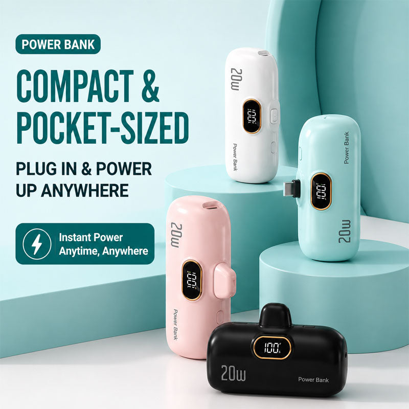 🔥 50% OFF Today 🔥 10000mAh Mini Power Bank | 20W Fast Charging Portable Phone Charger