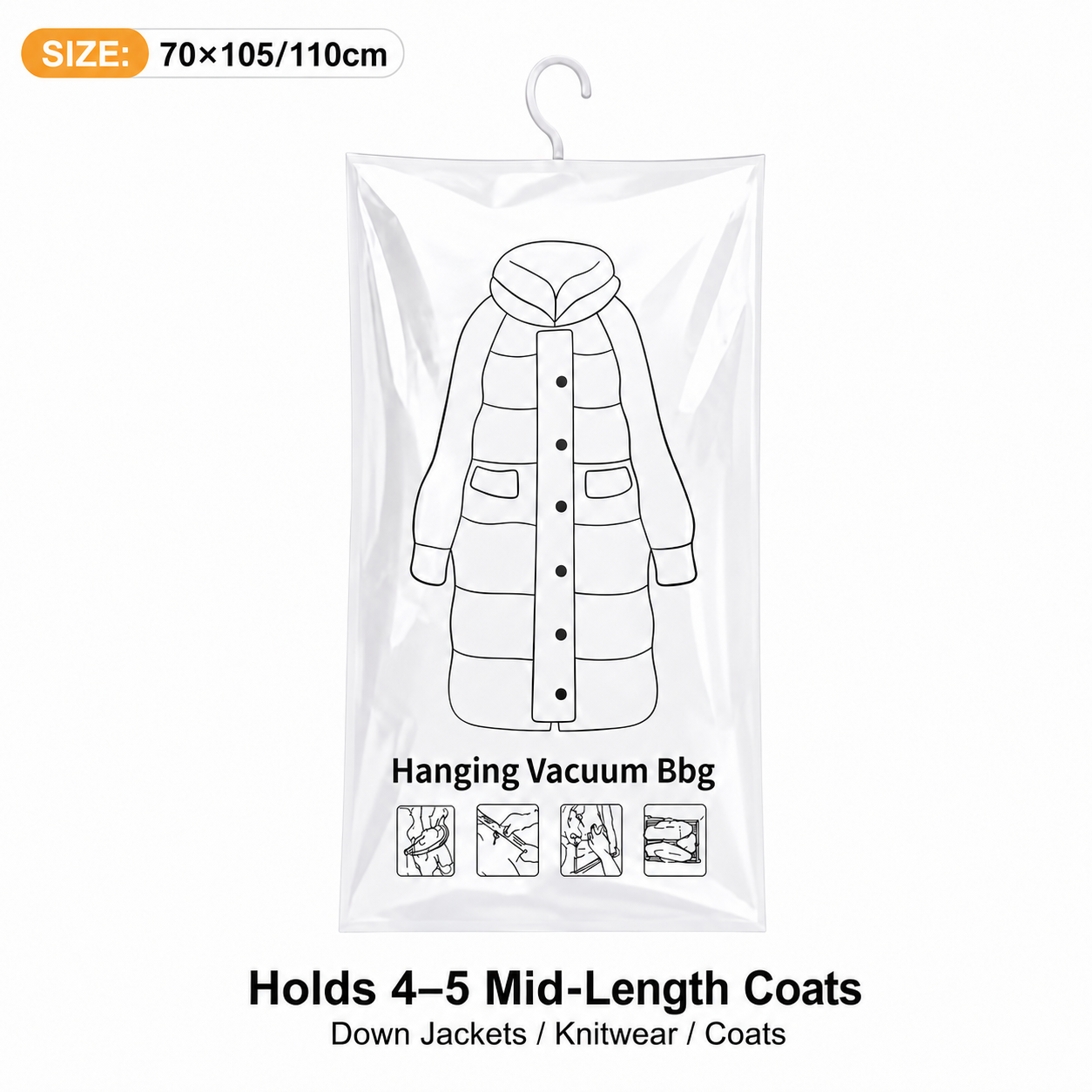 Daba™🧥Hanging Vacuum Storage Bags – Hanging Design for Wardrobe, Air Vacuum Compression, Waterproof Dustproof & Space-Saving 🧹