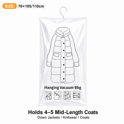 Daba™🧥Hanging Vacuum Storage Bags – Hanging Design for Wardrobe, Air Vacuum Compression, Waterproof Dustproof & Space-Saving 🧹