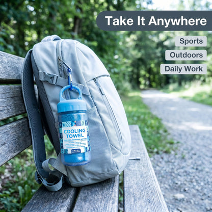 ☀️Cooling Towel -👍Daba™ Cold Sweat Towel You Can Use Anywhere, Anytime! Reusable Soft Absorbent Cooling Portable 🔥