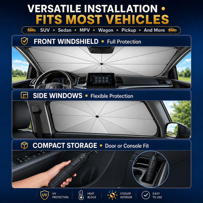 🔥Last Day 50% OFF - Daba™ 2026 Upgraded Car Windshield Sun Shade Umbrella
