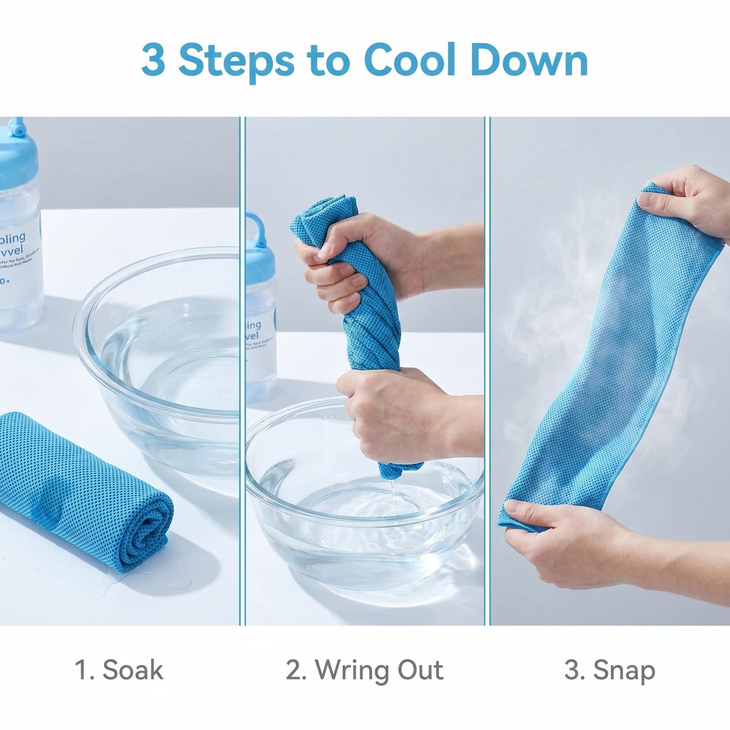 ☀️Cooling Towel -👍Daba™ Cold Sweat Towel You Can Use Anywhere, Anytime! Reusable Soft Absorbent Cooling Portable 🔥