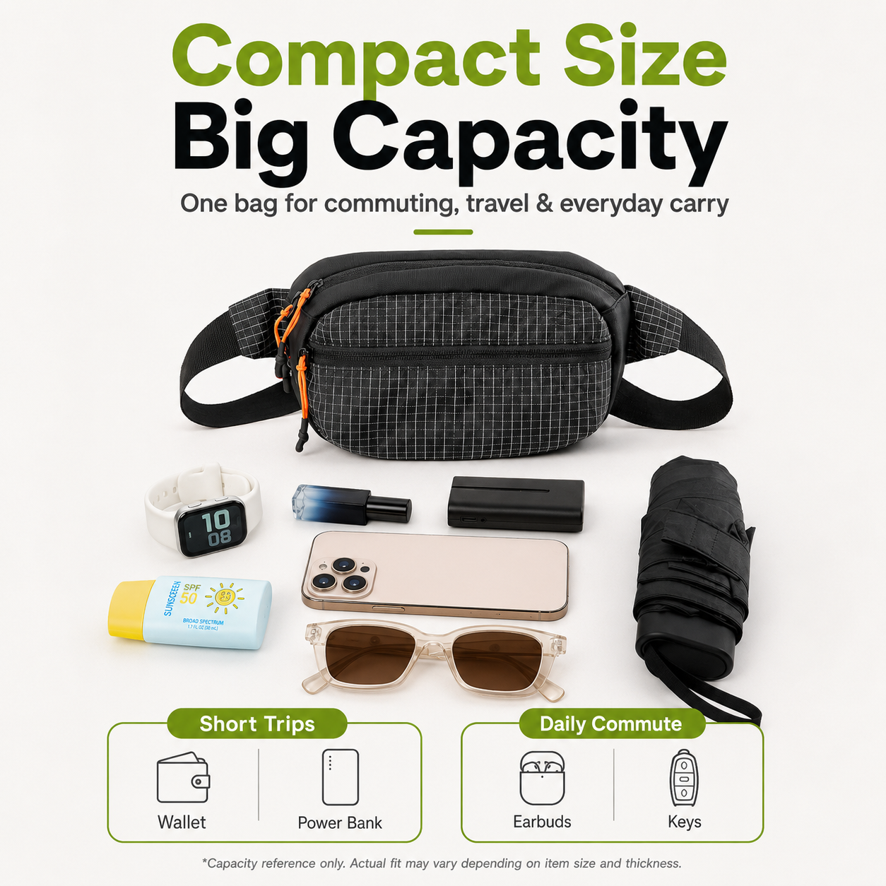 Daba™ | Hands-Free Outdoor Crossbody Sling Bag
