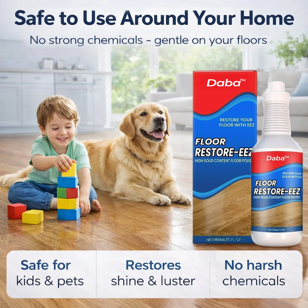 Daba™ Floor Restorer – Fast-drying, non-toxic shine. ✨
