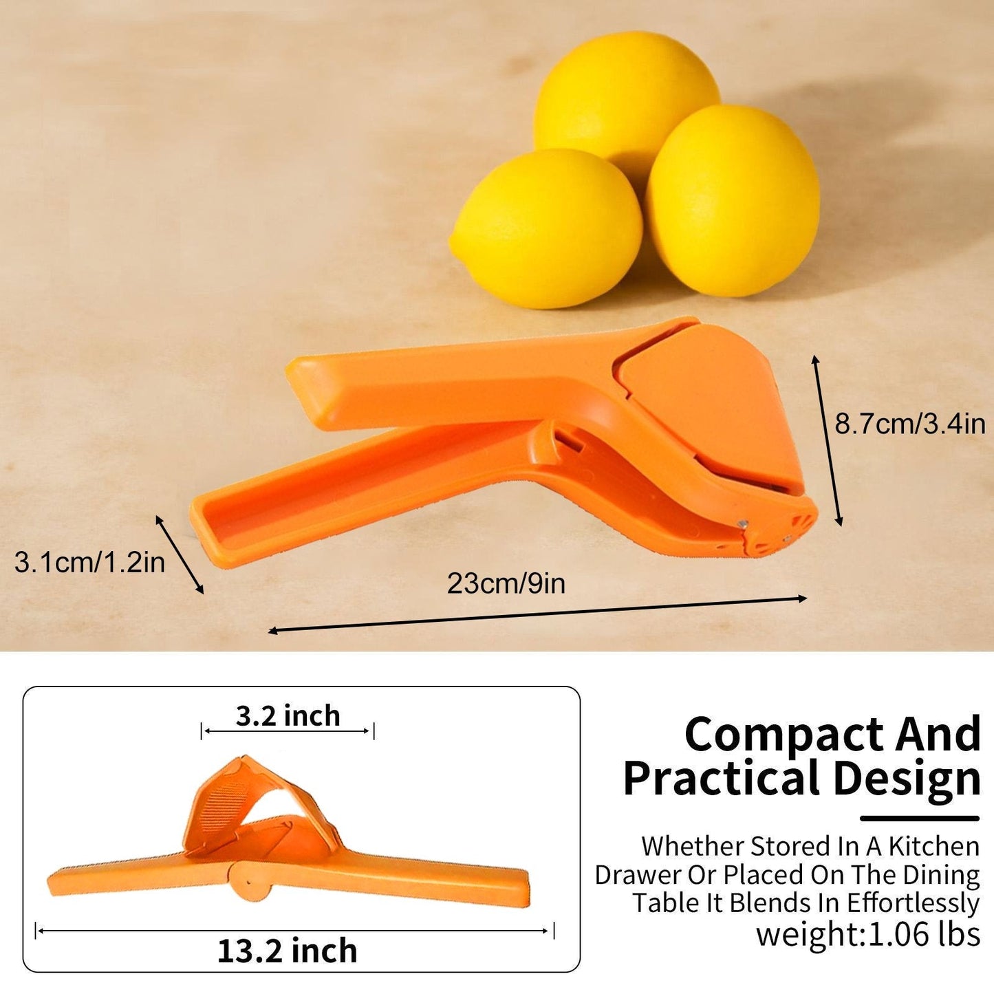 Daba™ EasyPress Citrus Squeezer🍋Stainless Steel or PP
