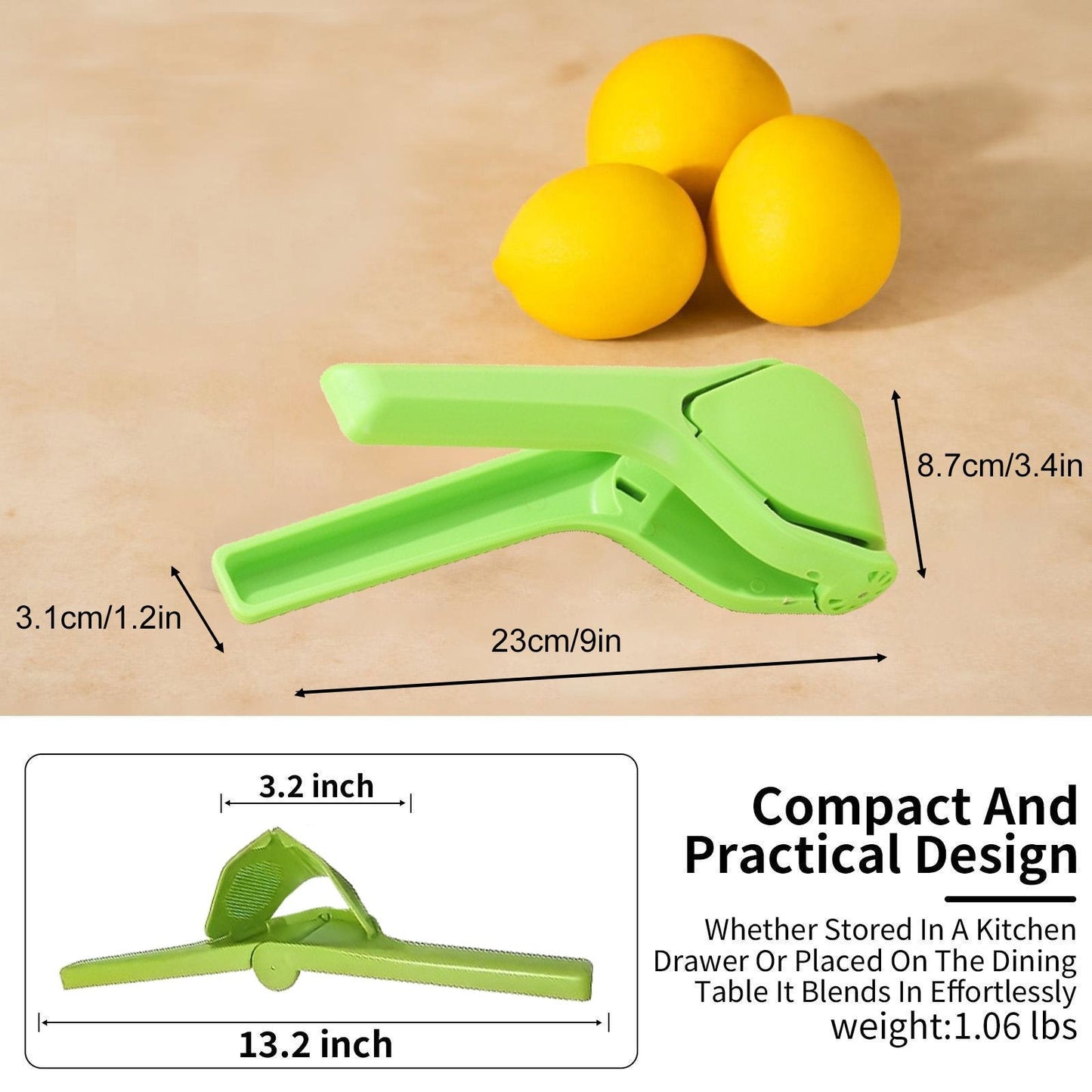 Daba™ EasyPress Citrus Squeezer🍋Stainless Steel or PP