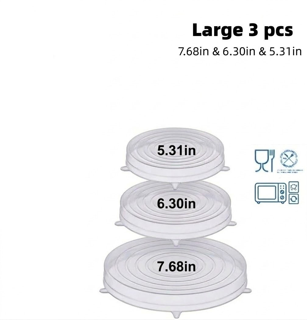 DABA™ Reusable Silicone Lids — 6 PCS Stretch Bowl & Pot Covers Pro