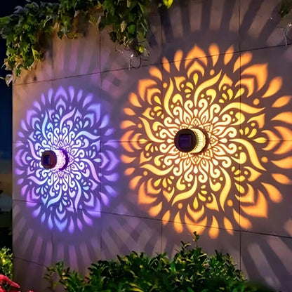 🌞Daba™🌀 Solar Mandala Light – Stunning Pattern Projection, 2-in-1 Floor/Wall, IP65 Waterproof, Auto On/Off 🌿