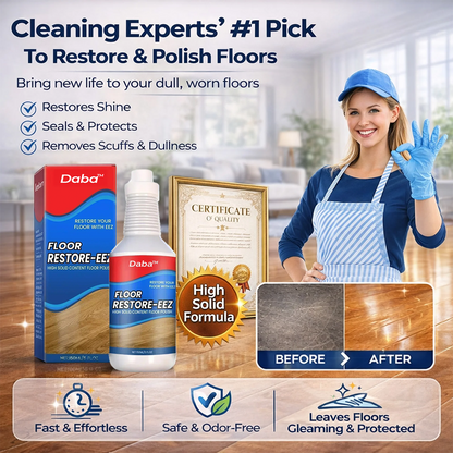 Daba™ Floor Restorer – Fast-drying, non-toxic shine. ✨