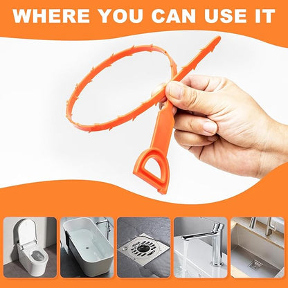 Daba™ Drain Extractor – 20” Flexible Hair Clog Removal Tool for Sink, Shower & Tub (No Chemicals Needed)