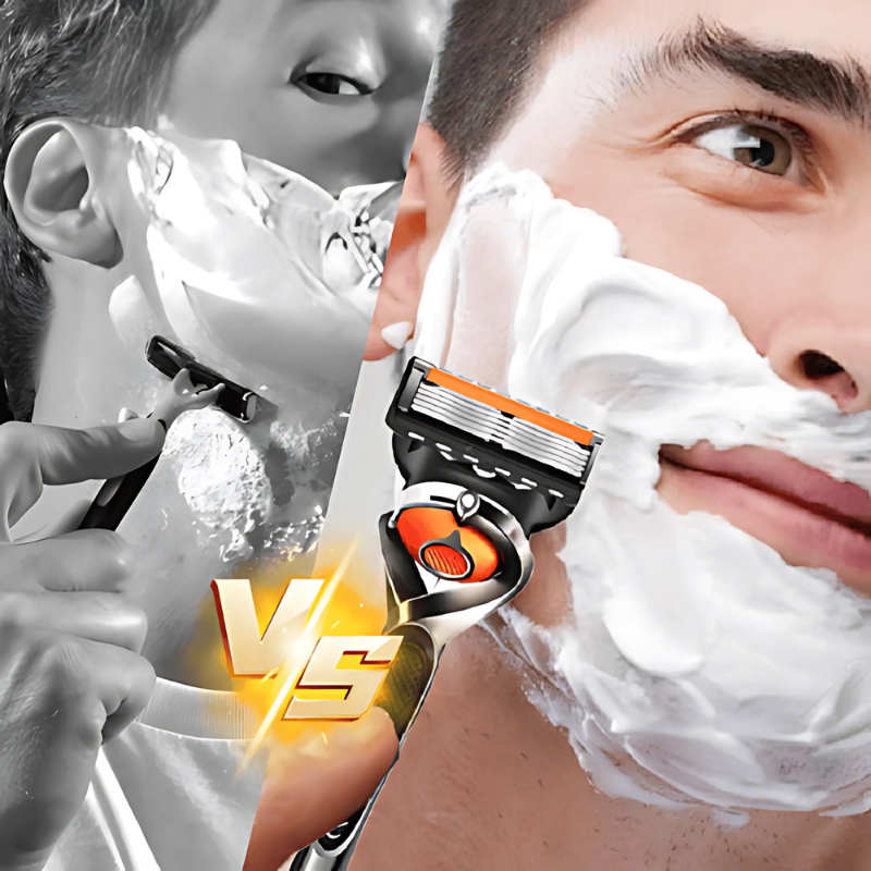 Multi-Blade Razor — Quick-Release Design with a Pivoting Head for a Close, Precision Shave
