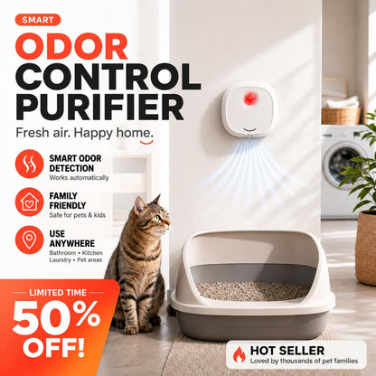 🔥Limited Time 50% OFF! 🌬️Say goodbye to unpleasant odors with it! Smart Quiet Pet Odor Eliminator