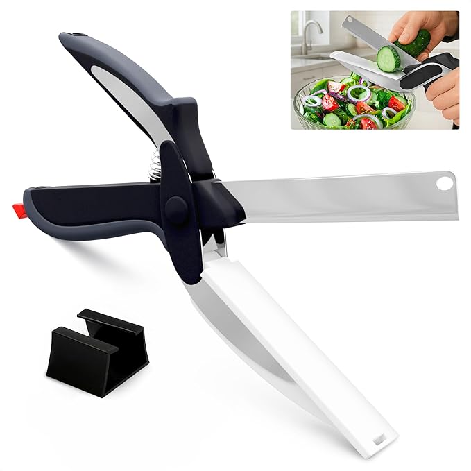 Daba™ 2-in-1 Kitchen Food Cutter for Fast, Easy, Low-Mess Prep