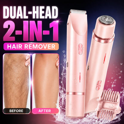 🎉LAST DAY PROMOTION - 50%OFF🎉Electric Bikini Trimmer for Women, Rechargeable 2 in 1 Body & Facial Hair Removal