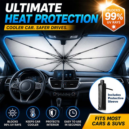 🔥Last Day 50% OFF - Daba™ 2026 Upgraded Car Windshield Sun Shade Umbrella