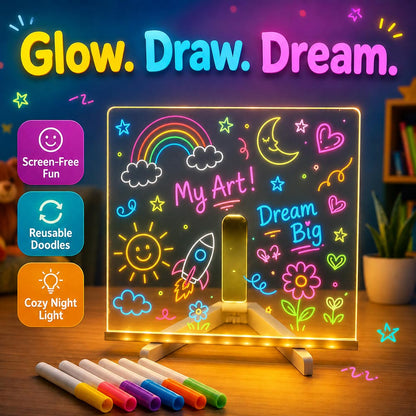 Daba™ GlowPad Creative Drawing Board🎨Screen-Free Light-Up Fun for Kids🔮
