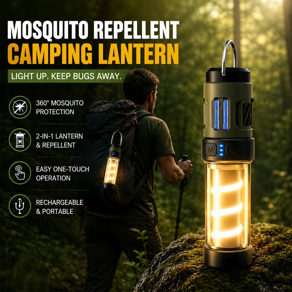 💡Last Day Only – 70% OFF! Daba™ 2-in-1 Portable Mosquito Repeller & Camping Lantern