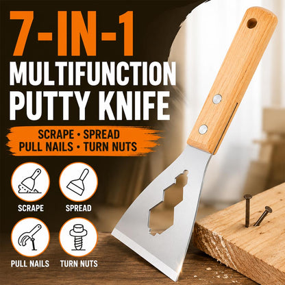 🛠️ Multifunction Putty Knife with Wooden Handle | Scraping, Spreading & DIY Tool for Home Repair ✨