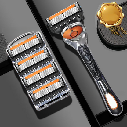 Multi-Blade Razor — Quick-Release Design with a Pivoting Head for a Close, Precision Shave