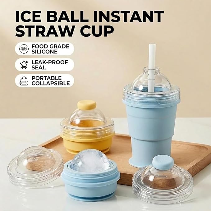 Daba™ 2-in-1 Collapsible Ice Maker Cup – (Copy)