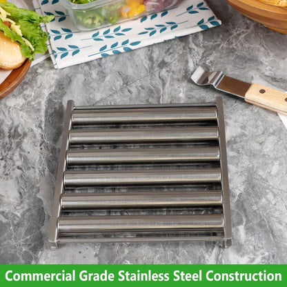 Daba™ Hot Dog Roller Rack – Grill 5 Hot Dogs Evenly with Easy Push & Pull Design