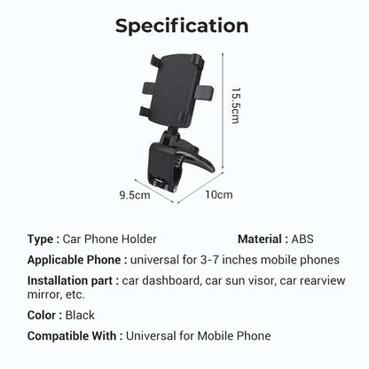 🔥New Hot Sale - 50% OFF🔥Daba™ 360 Degree Rotation Dashboard Car Phone Holder🚗