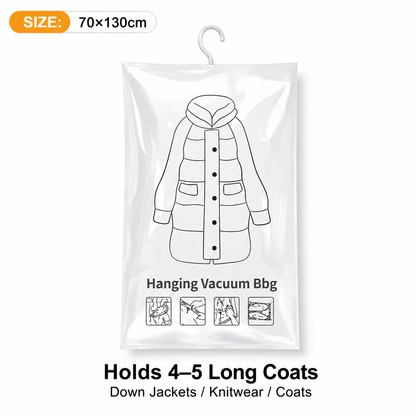 Daba™🧥Hanging Vacuum Storage Bags – Hanging Design for Wardrobe, Air Vacuum Compression, Waterproof Dustproof & Space-Saving 🧹