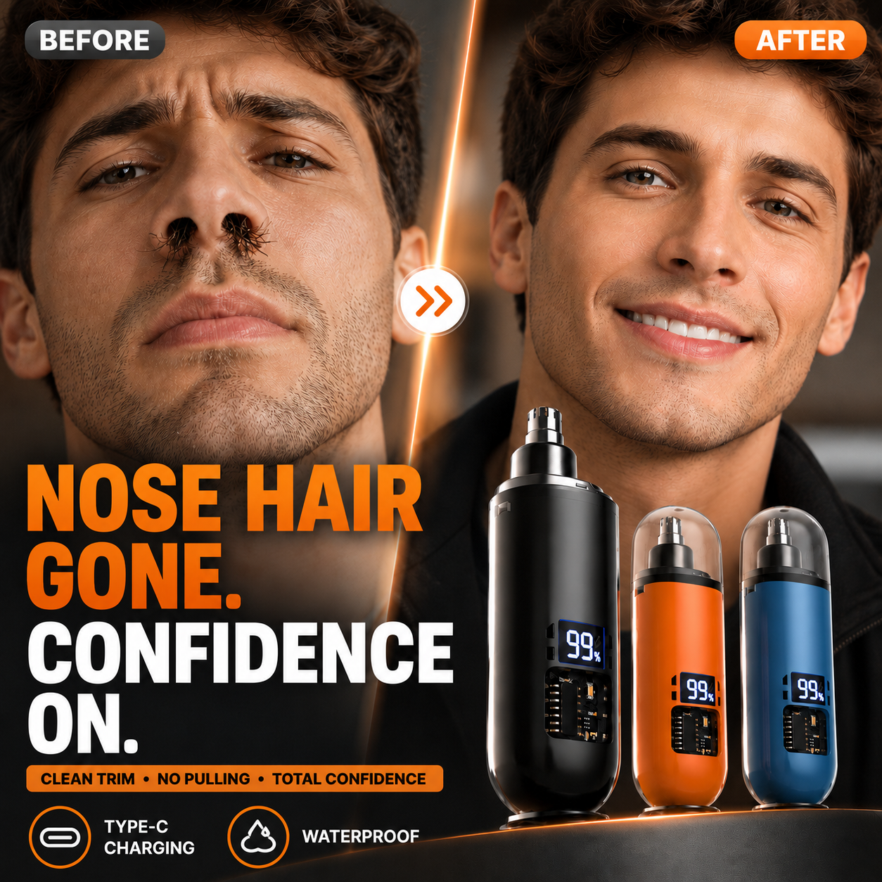 📱50% OFF NOW! 🔥Smart Electric Nose Hair Trimmer