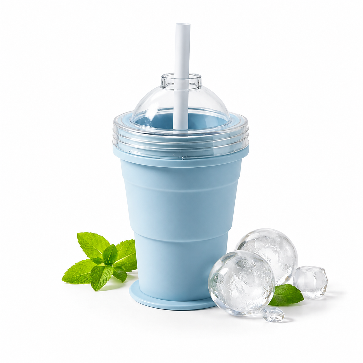 Daba™ 2-in-1 Collapsible Ice Maker Cup – Freeze, Expand & Drink Anywhere