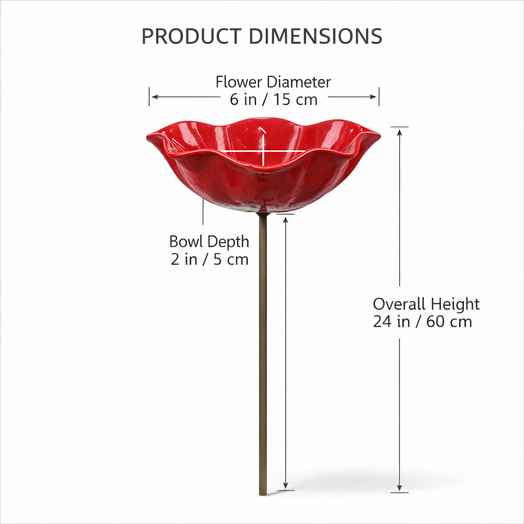 Daba™ Metal Flower Garden Stake Bird Bath🎁Perfect Mother's Day Gift 50% OFF💖