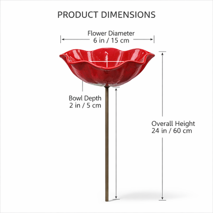 Daba™ Metal Flower Garden Stake Bird Bath🎁Perfect Mother's Day Gift 50% OFF💖