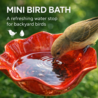 Daba™ Metal Flower Garden Stake Bird Bath🎁Perfect Mother's Day Gift 50% OFF💖