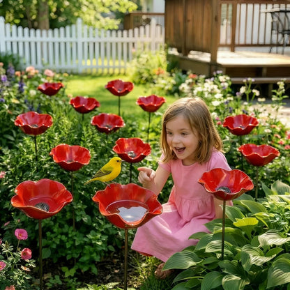 Daba™ Metal Flower Garden Stake Bird Bath🎁Perfect Mother's Day Gift 50% OFF💖