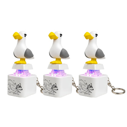 Daba™ Voice-Activated Light-Up Rechargeable Bird Button Keychain🐦
