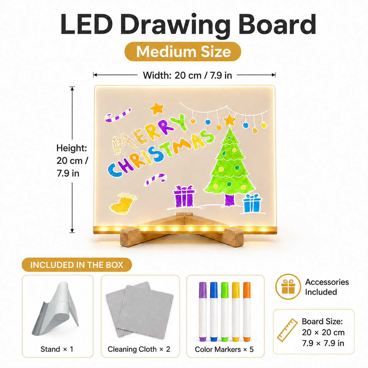 Daba™ GlowPad Creative Drawing Board🎨Screen-Free Light-Up Fun for Kids🔥