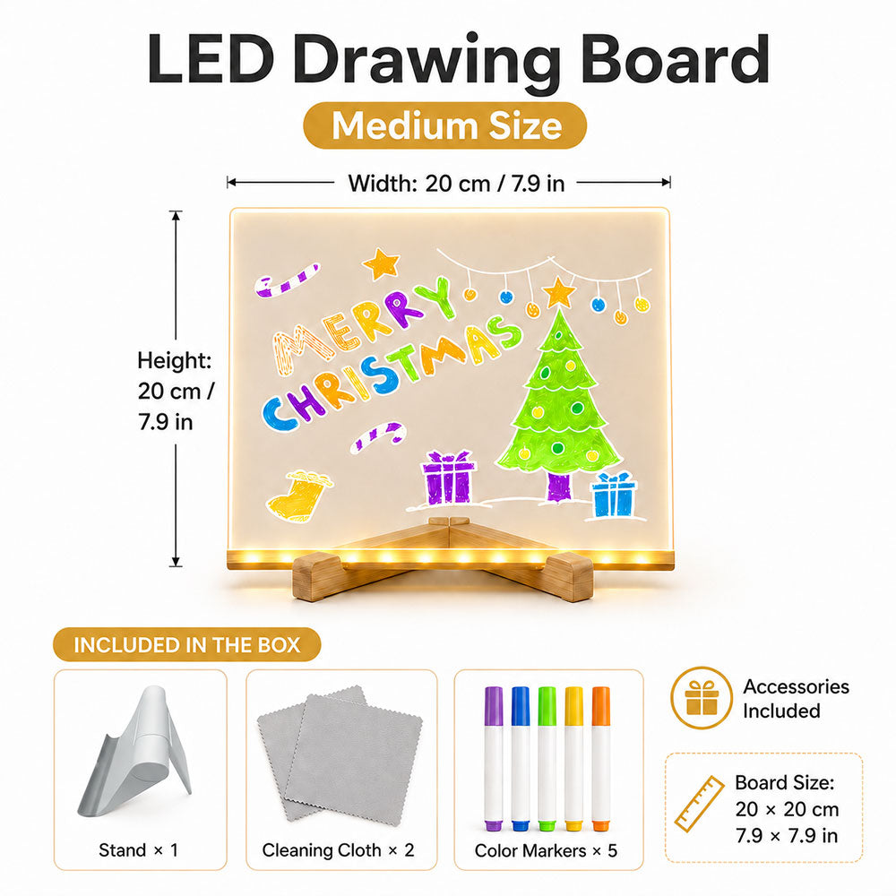 Daba™ GlowPad Creative Drawing Board🎨Screen-Free Light-Up Fun for Kids🔮