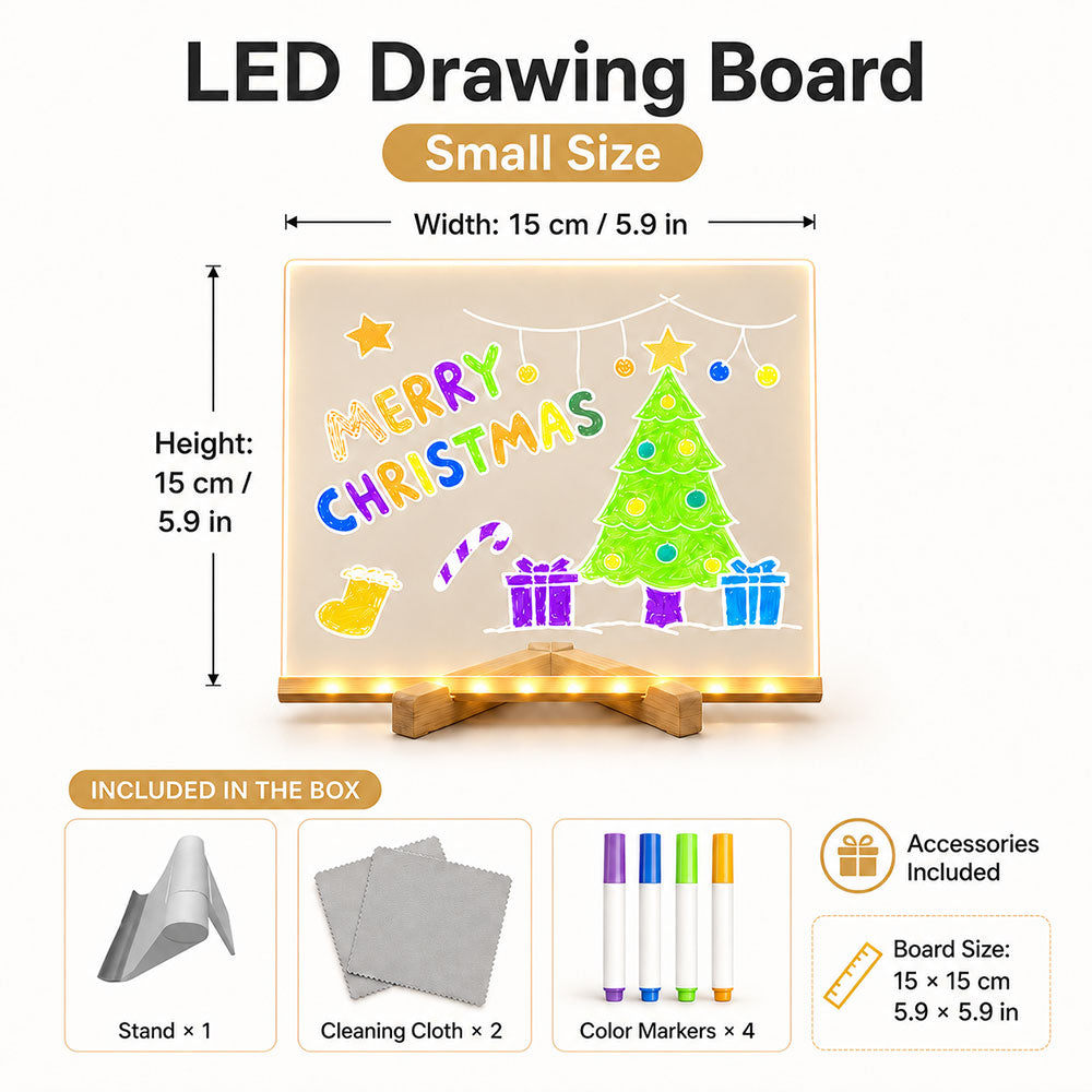 Daba™ GlowPad Creative Drawing Board🎨Screen-Free Light-Up Fun for Kids🔮