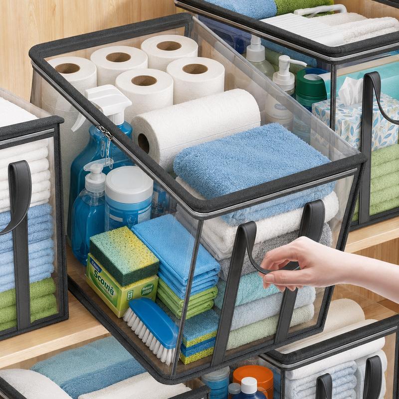⏳LAST DAY BUY 2 GET 1 FREE!!💕Daba™ Transparent Storage Bag – Large, Dust & Moisture-Proof with Handle✨
