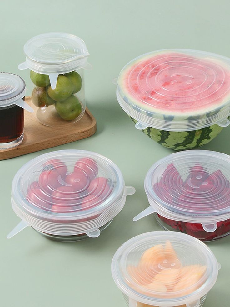 DABA™ Reusable Silicone Lids — 6 PCS Stretch Bowl & Pot Covers Pro
