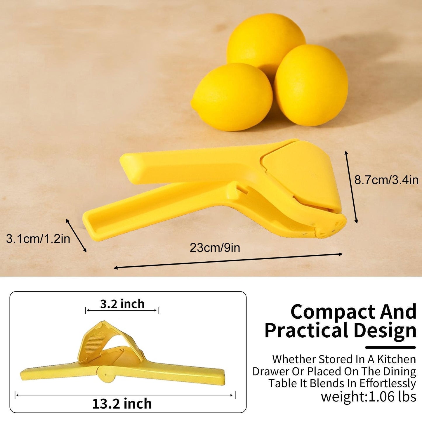 Daba™ EasyPress Citrus Squeezer🍋Stainless Steel or PP