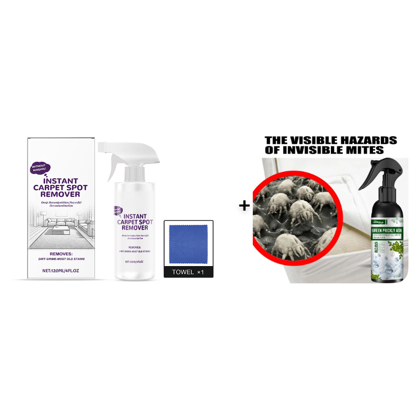 🥳2026 HOT SALE🥳💞50K+ SOLD!☕️🧼 50% OFF! Powerful Carpet Stain Remover – No harsh fumes, hypoallergenic. Fast‑drying formula. Spray, wait, wipe – done. Restores carpet like new. 🏡💚