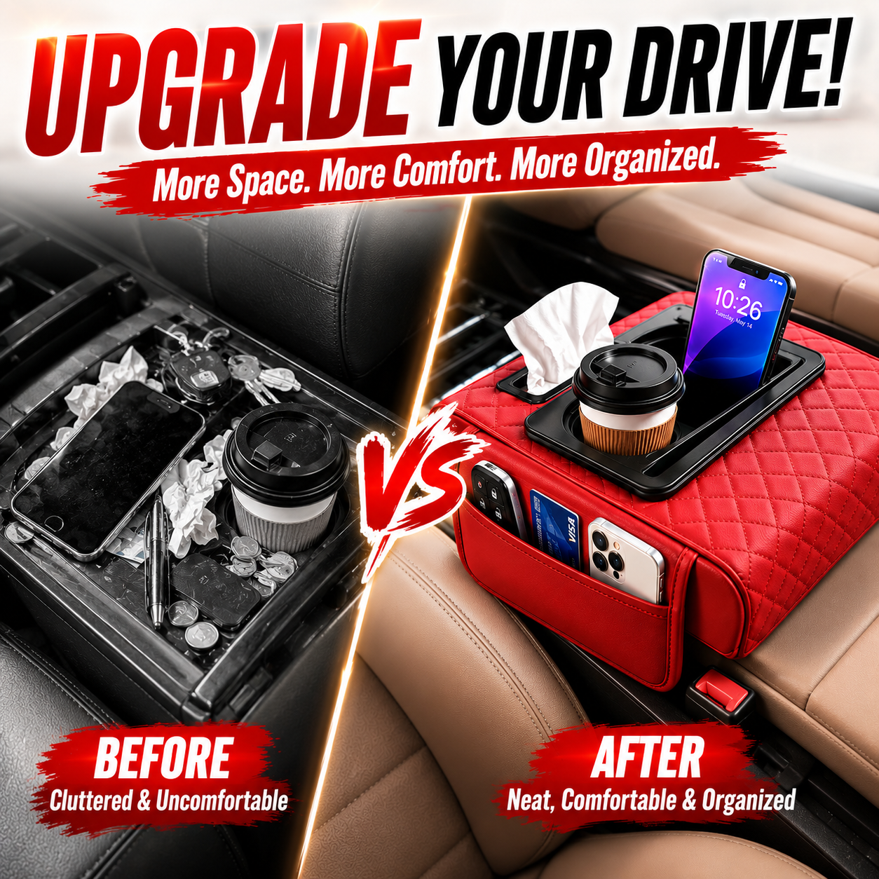 Daba™ All-in-One Car Armrest Organizer