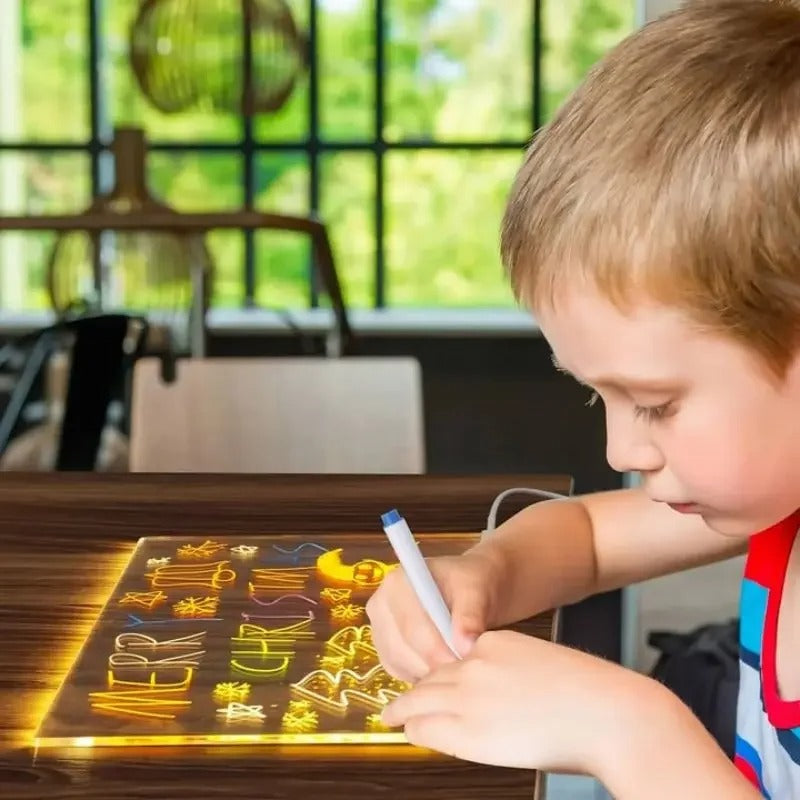 Daba™ GlowPad Creative Drawing Board🎨Screen-Free Light-Up Fun for Kids🔮