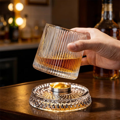 Rotating Whiskey Glass