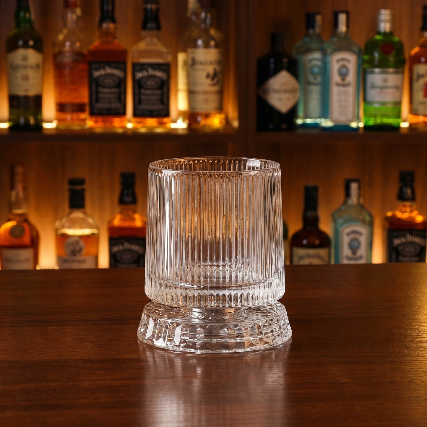 Rotating Whiskey Glass