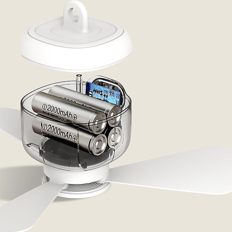 Daba™ CoolBreeze Rechargeable Hanging Fan with LED Light