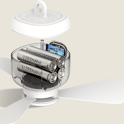 Daba™ CoolBreeze Rechargeable Hanging Fan with LED Light