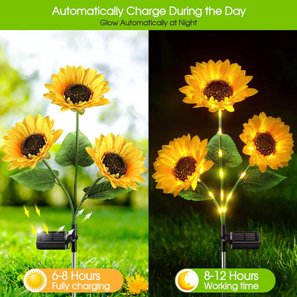 Daba™ Solar Sunflower Garden Lights