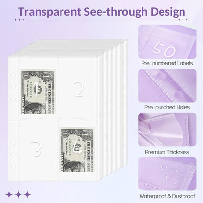 💰Daba™ Savings Challenge Binder with Cash Envelopes | 50K+ Sold💸