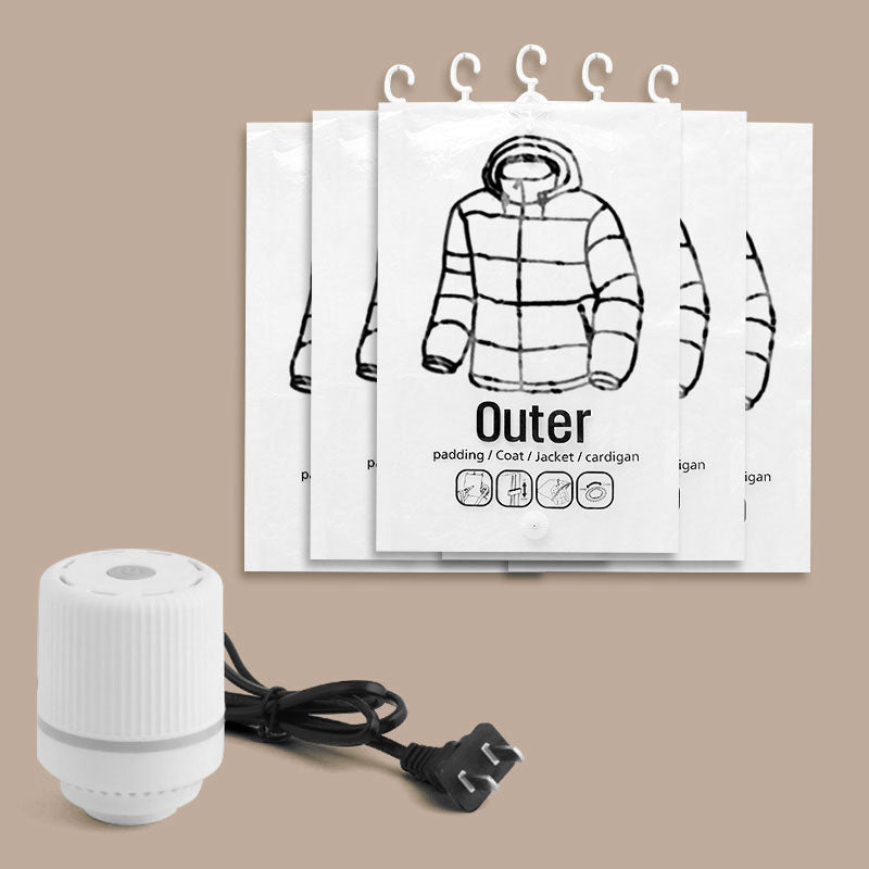 Daba™🧥Hanging Vacuum Storage Bags – Hanging Design for Wardrobe, Air Vacuum Compression, Waterproof Dustproof & Space-Saving 🧹 (Offer)